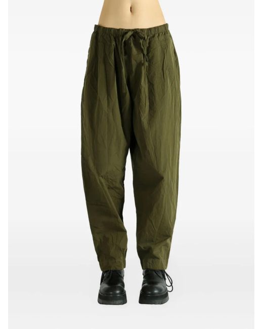 Casey Casey Green Tippy Elastic-Waist Drawstring Trousers