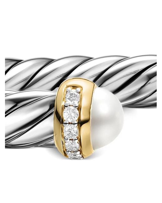 David Yurman White Cable Flex Bracelet