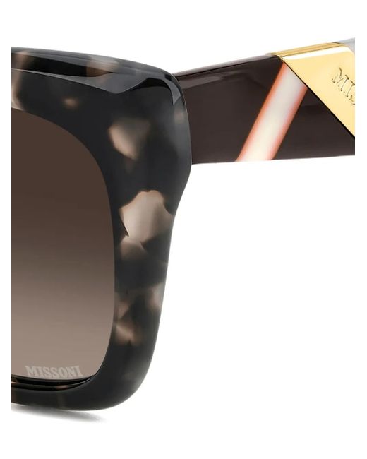 Missoni Brown Sonnenbrille Mit Logo-Gravur