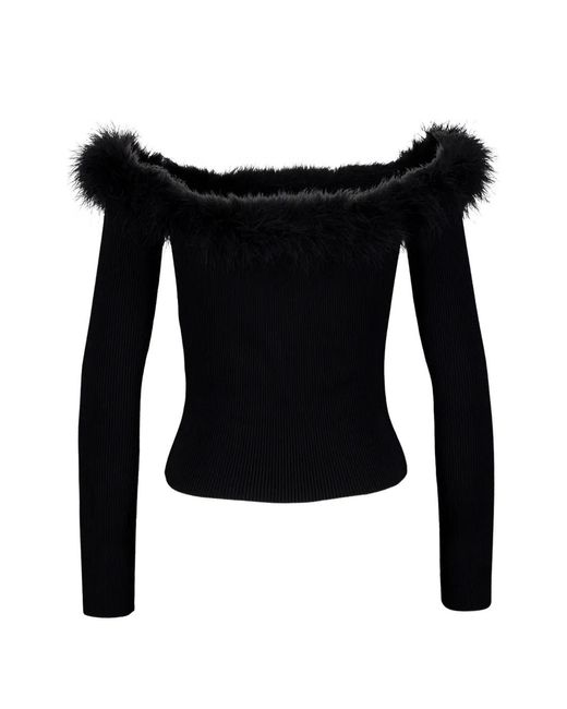 Gucci Black Off-Shoulder Sweater