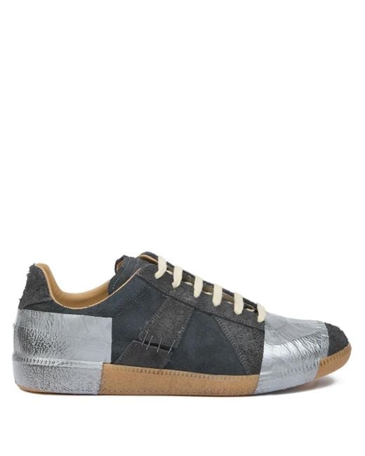Maison Margiela Gray Replica Panelled Sneakers for men
