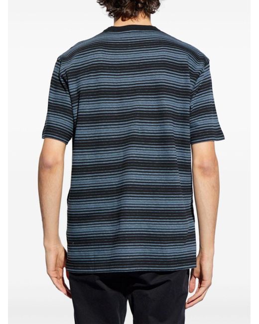 Norse Projects Blue Striped Cotton T-shirt for men