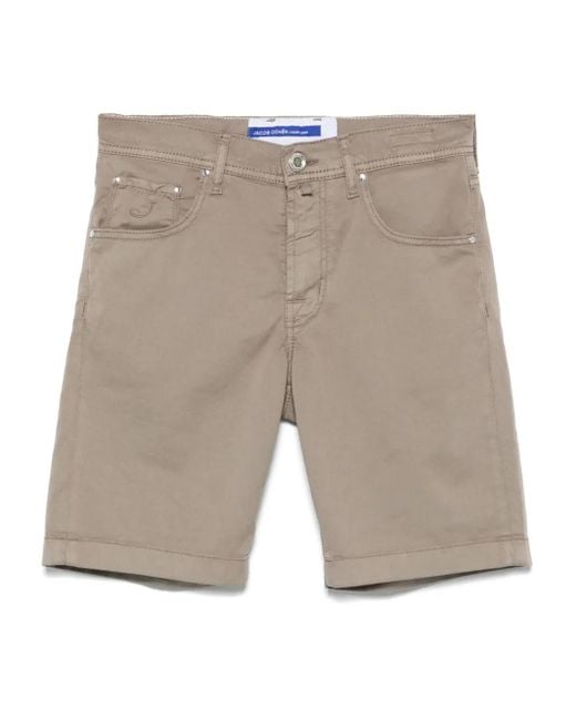 Jacob Cohen Gray Nicolas Shorts for men