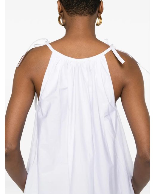 Co. White Tie-Strap Maxi Dress