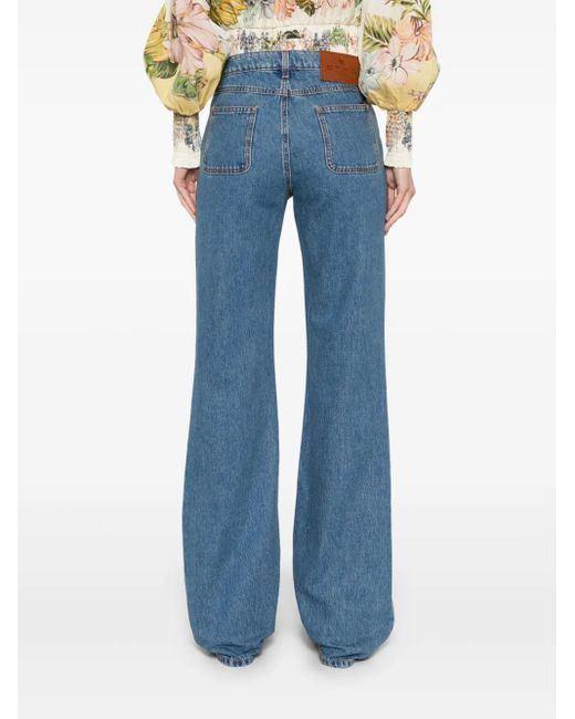Etro Blue Straight Leg Jeans