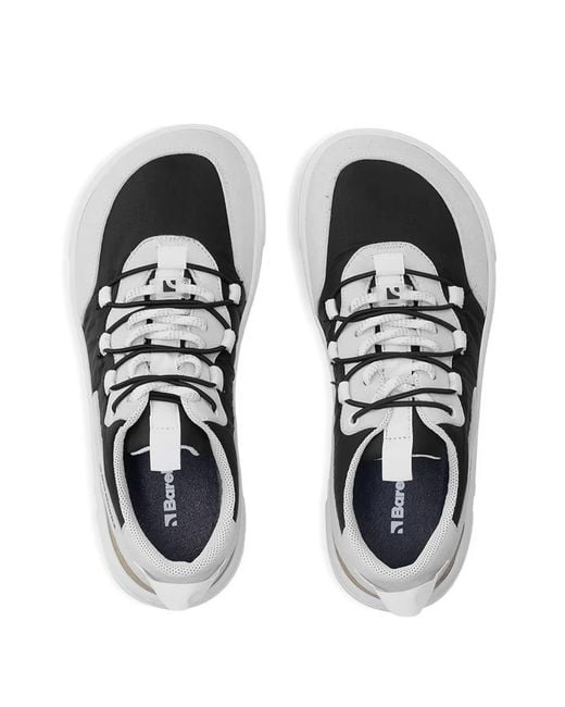 Barebarics White Panelled Sneakers