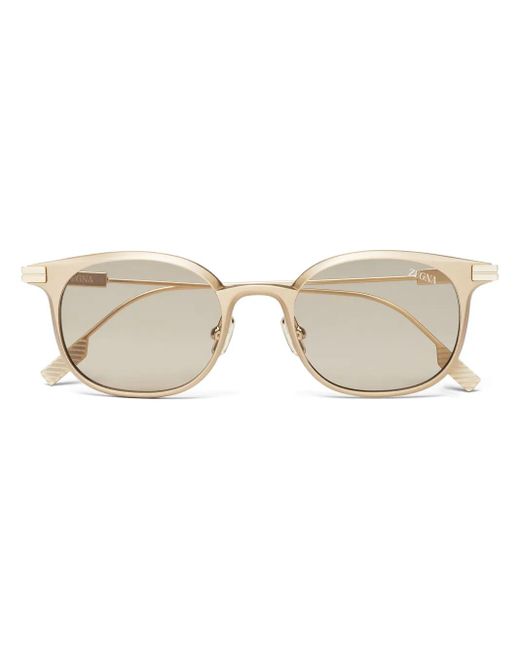Zegna Natural Round-Frame Sunglasses for men