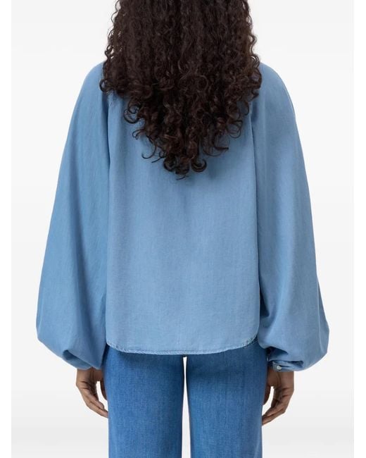 Closed Blue Denim-Effect Shirt