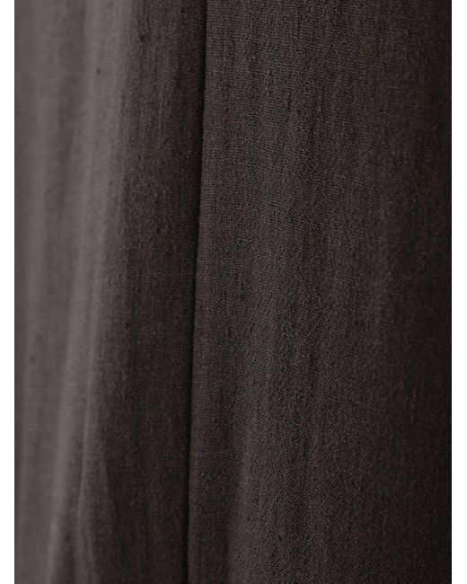Dusan Black V-back Linen Jumpsuit