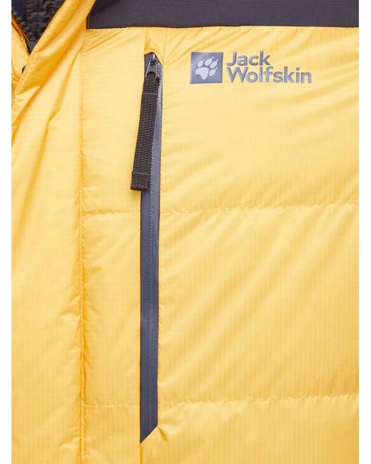 Jack Wolfskin Yellow 1995 Series Hooded Quilted Jacket for men