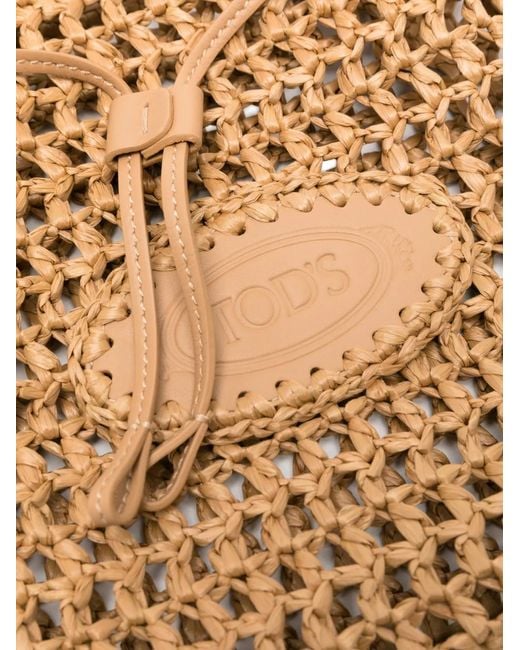 Tod's Natural Drawstring-Fastening Shoulder Bag