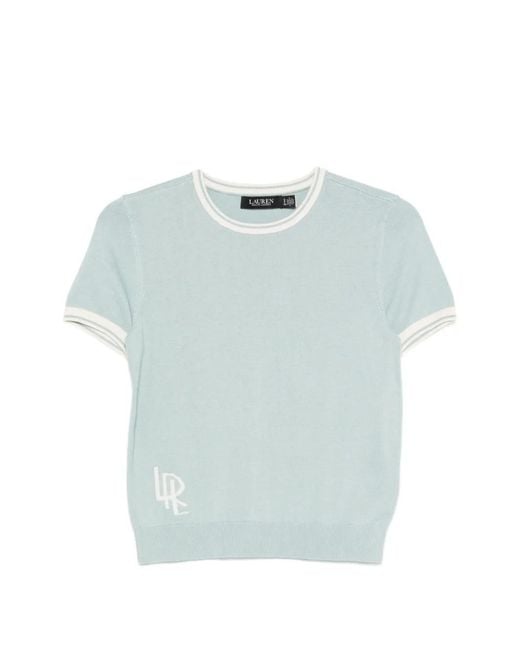Ralph Lauren Blue Logo-Motif Short-Sleeve T-Shirt