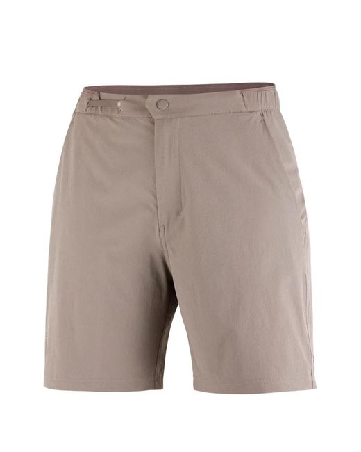 Salomon Gray Short Wayfarer 2.0 À Logo Imprimé