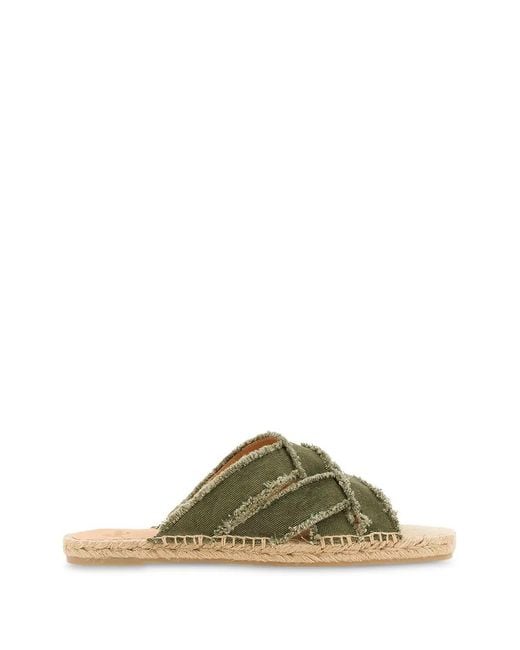 Castaner Green Pilita Flat Sandals