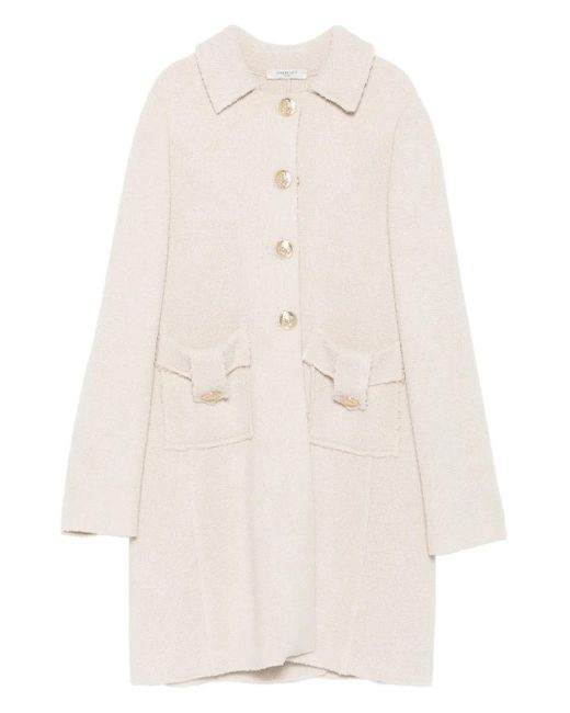 Manteau À Simple Boutonnage Charlott en coloris White