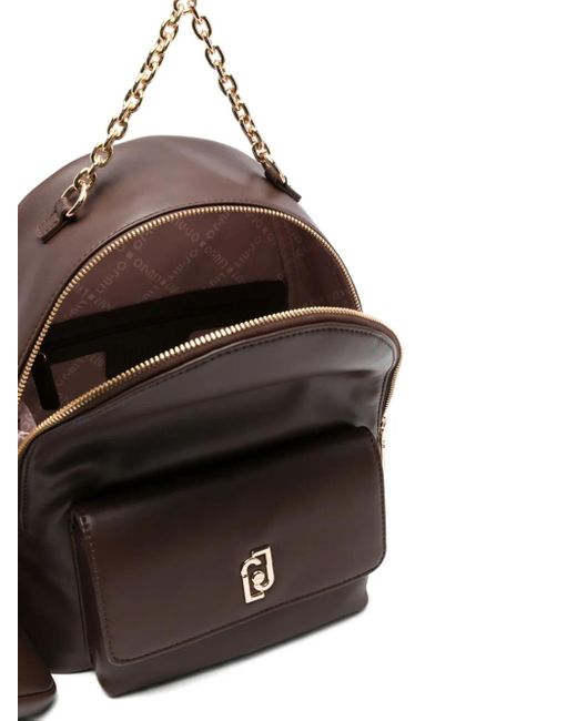 Mochila con correa de cadena Liu Jo de color Brown