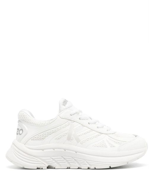 KENZO Pace Low-top Sneakers in het White
