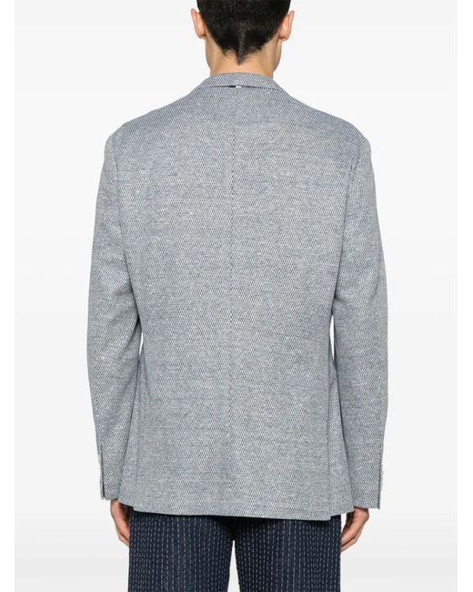 Boss Gray Patterned Blazer for men