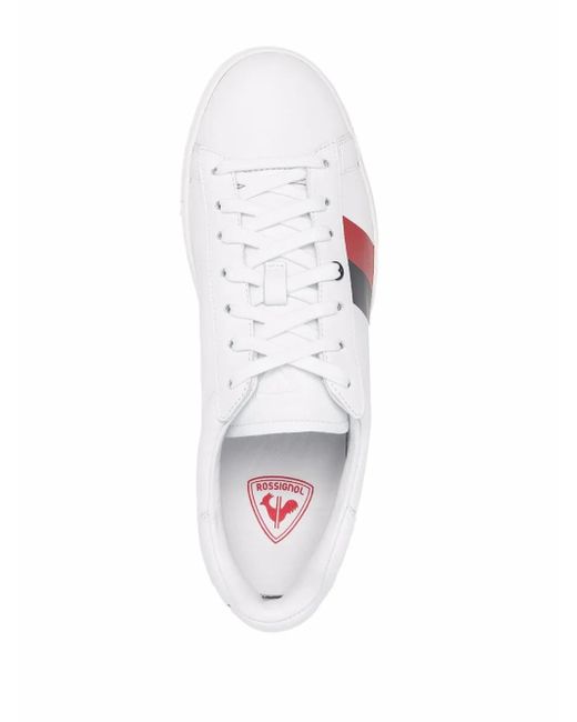 Rossignol White Alex Skin Stripe-Detail Sneakers