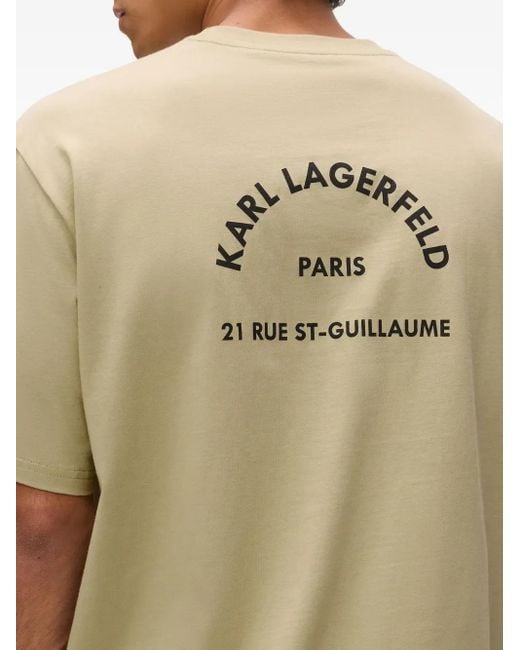 Karl Lagerfeld White T-Shirt Rue St. Guillaume for men