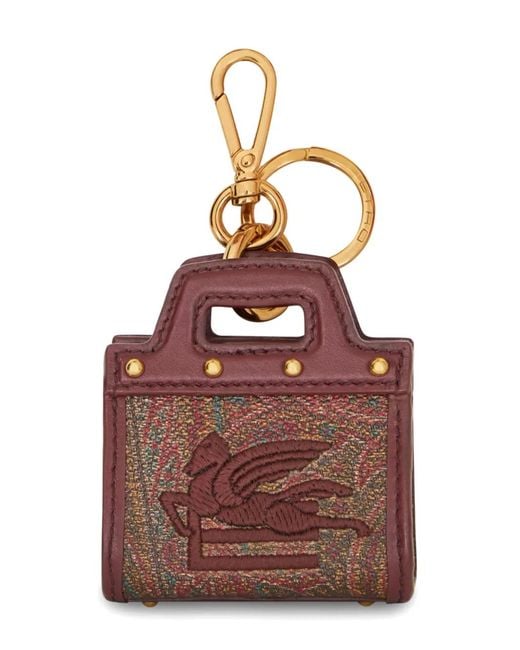 Etro Brown Pailey Love Trotter Bag Charm
