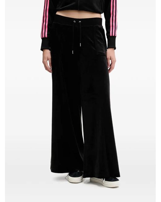 Juicy Couture Black Drawstring-Fastening Track Pa