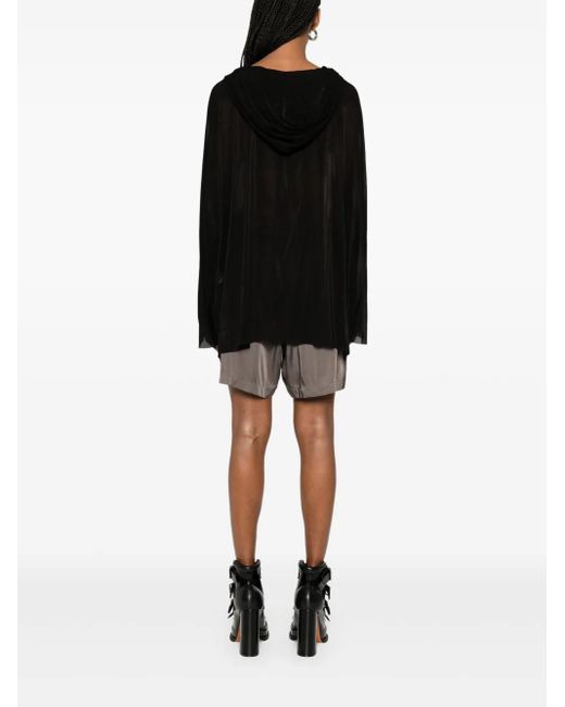 Rick Owens Black Hooded Tunic