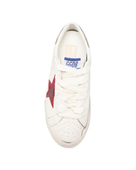 Golden Goose Deluxe Brand Pink "Super Star" Leather Upper Suede Star Laminated Heel for men