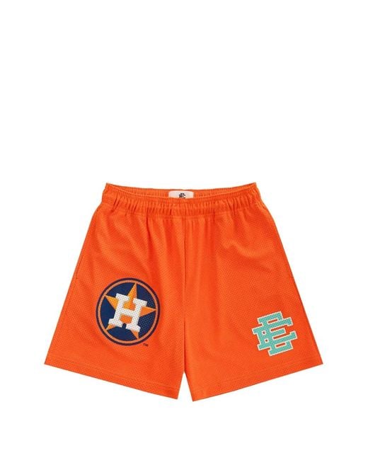 Eric Emanuel Orange Houston Astros Mesh Shorts for men