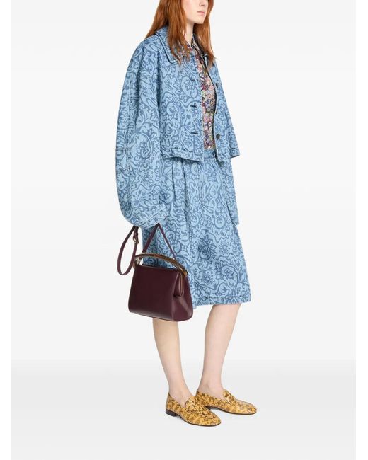 Borsa Media di Dries Van Noten in Purple