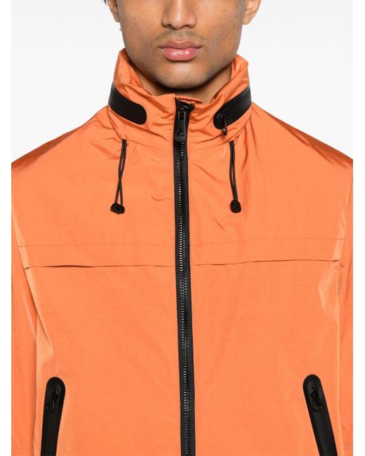 Peuterey Orange Skanor Zip-up Hooded Jacket for men