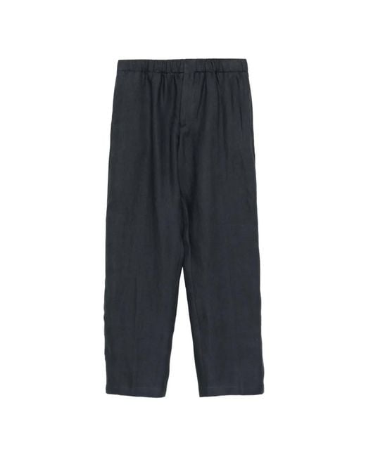 Lardini Gray Elasticated-Waistband Trousers for men