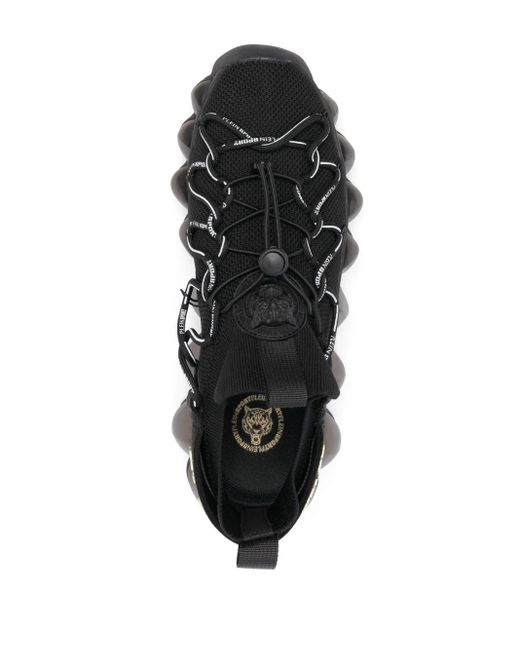 Philipp Plein Black The Bubble Gen.X.02 Tiger Low-Top Sneakers
