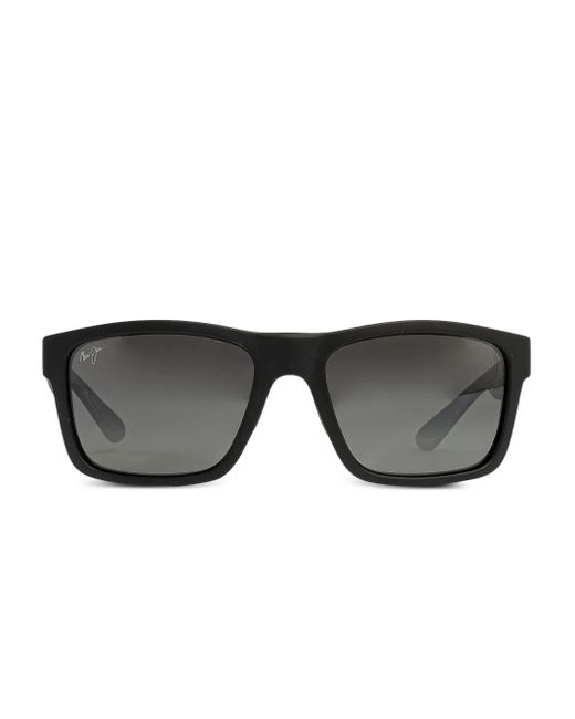 Maui Jim Black The Flats Square Sunglasses