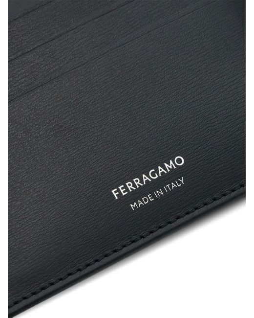 Ferragamo Black Palmellato Leather Credit Card Case Accessories for men