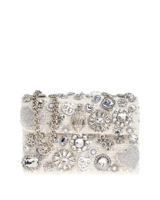 Kurt Geiger White Medium Kensington Tutti Fruitti Shoulder Bag