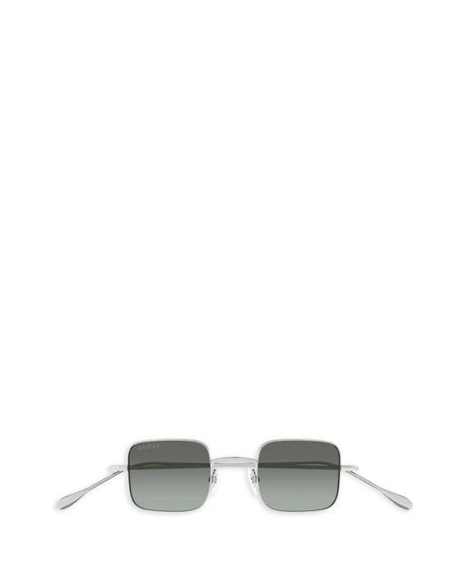 Gucci Metallic Square-Frame Sunglasses
