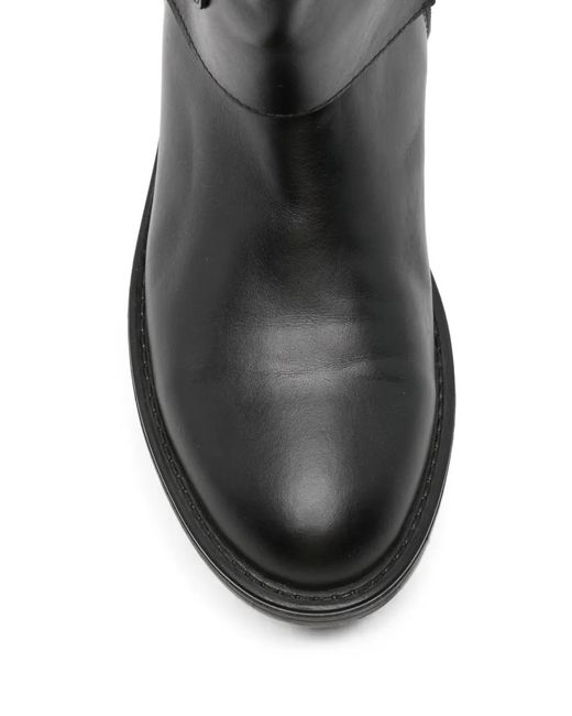 SERGIO MORETTI FIRENZE Black Bottines À Boucles
