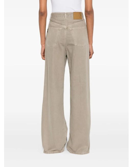 Haikure White Pleated Jeans