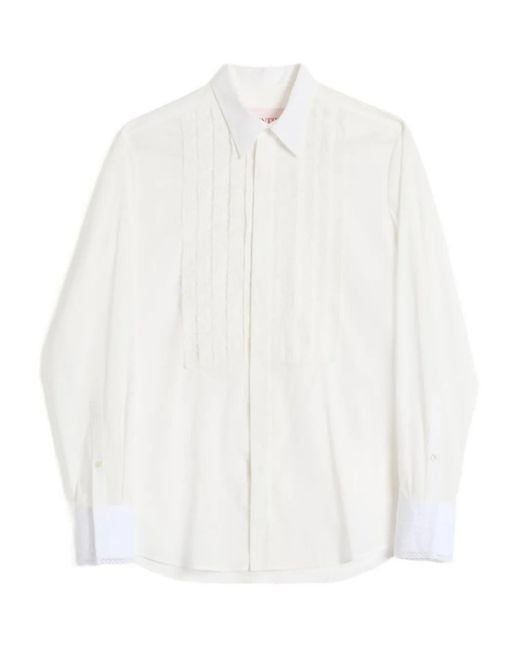Valentino Garavani White Cotton Shirt for men