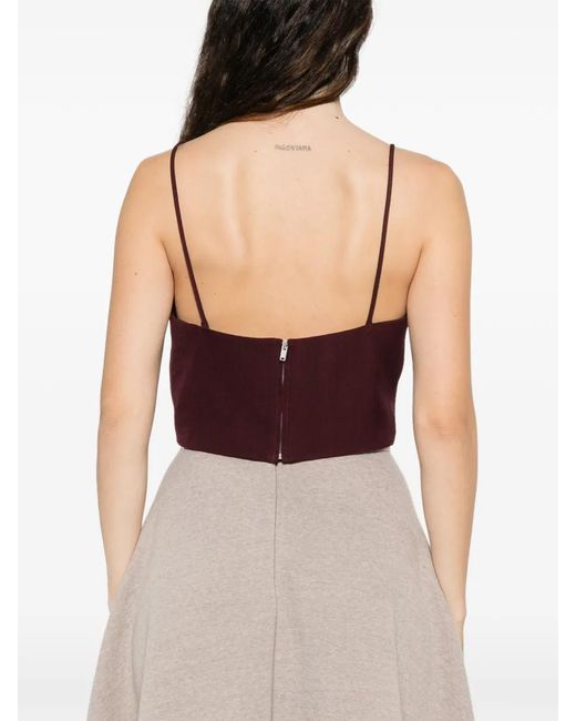 Jil Sander Cropped Top in het Purple