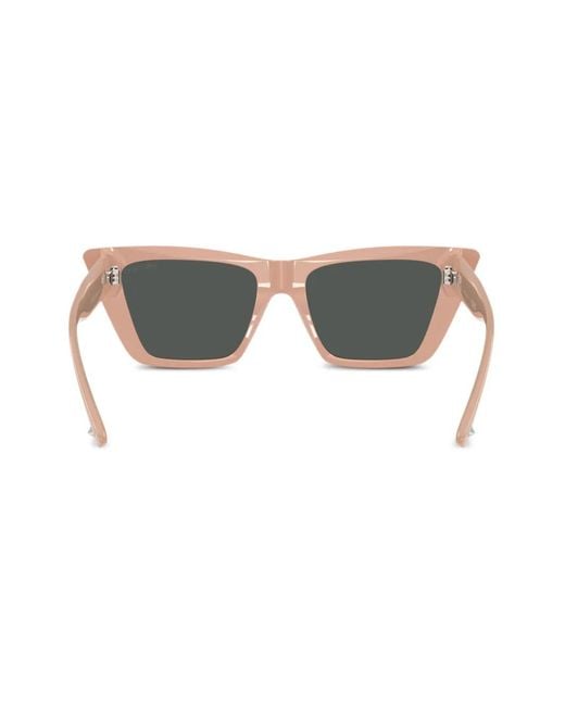 Jimmy Choo Gray Cat-Eye Sunglasses