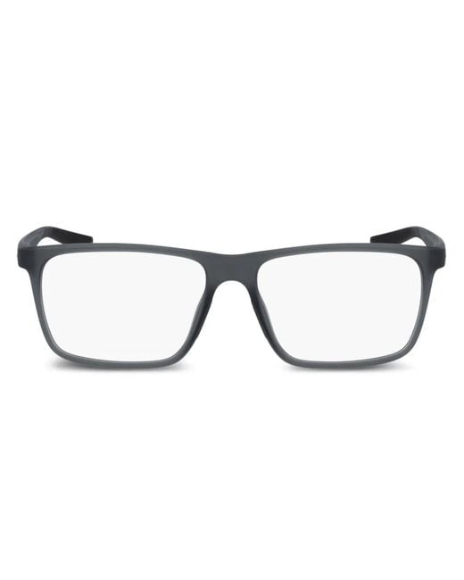 Nike Brown Brille Mit Eckigem Gestell