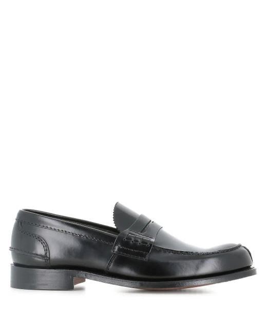 Church's Gray Leather Loafers for men