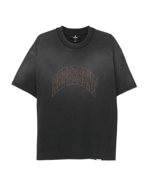 Represent Black 'Embellished T-Shirt for men