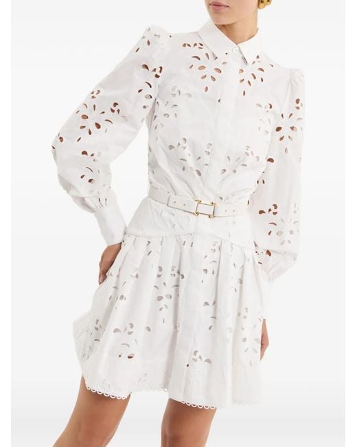 Rebecca Vallance White Artesan Mini Dress