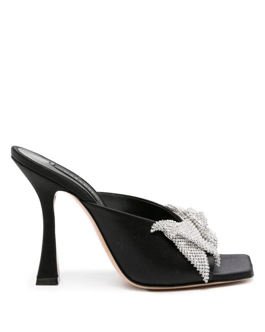 Casadei Black Butterfly Geraldine Sandals