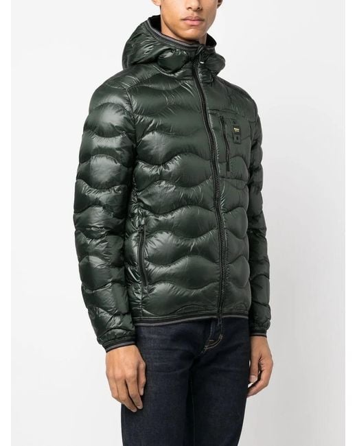 Blauer Green Feather-Down Quilted Jacket for men