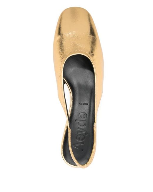 Aeyde Natural Pumps Dua With 30Mm Rear Strap
