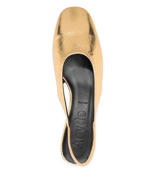 Aeyde Natural Pumps Dua With 30Mm Rear Strap